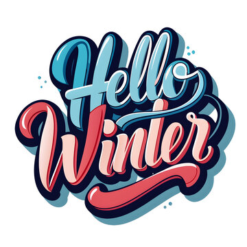 hello winter text