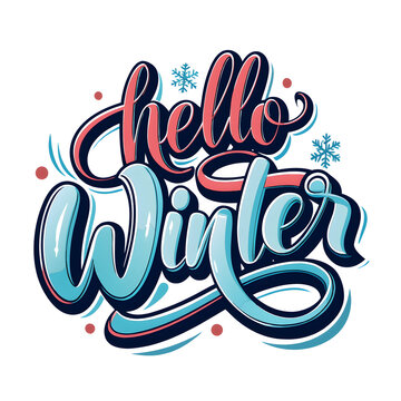 hello winter text
