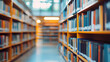 © ASSIASIA - Abstract blurred public library interior space. blurry room with bookshelves by defocused effect. use for background or backdrop in business or education concepts