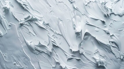 Poster - Close-up shot of white paint on a wall with textured finish