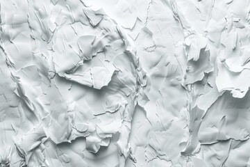 Poster - A close-up shot of white paint on a wall