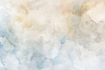 Aufkleber - A whimsical watercolor illustration of a cloudy sky, ideal for use in designs related to weather, nature, or fantasy