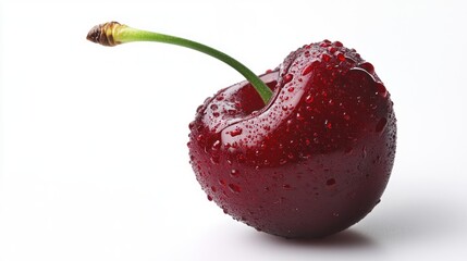 Sticker - Single Cherry with Water Drops