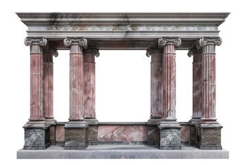Aufkleber - Large stone structure with multiple columns and pillars