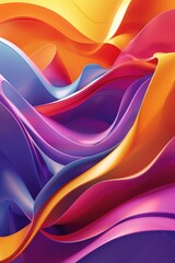 Poster - A close-up shot of a vibrant and textured abstract background