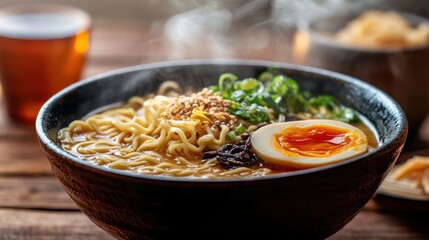 Sticker - Delicious Japanese Ramen with a Soft-Boiled Egg