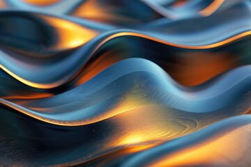 Poster - Close-up view of wavy surface texture
