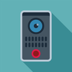 Poster - Intercom system with a built in camera, ensuring security and facilitating communication