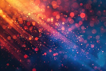 Poster - A blurry image of a colorful background with abstract shapes and patterns