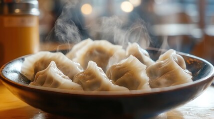 Canvas Print - Steaming Hot Dumplings