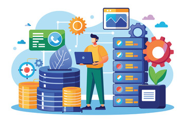 Poster - a professional analyzes big data management concepts while utilizing backup services and techniques 