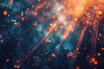 Poster - A blurred image of a bright light with unknown surroundings