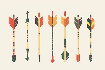 Poster - A set of colorful arrows arranged together