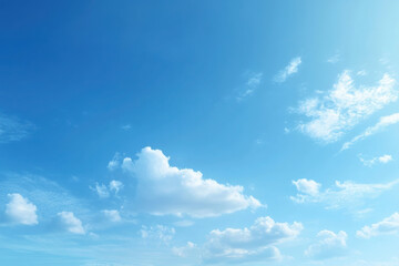 Fantastic soft white clouds against blue sky background, soft fo