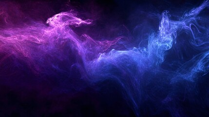 Abstract Smoke Trails on Dark Background