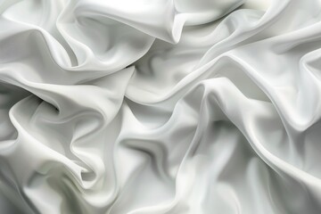 Poster - A detailed view of white fabric texture