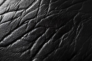 Wall Mural - black leather background