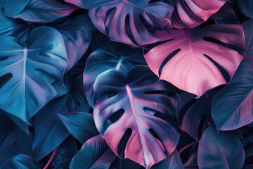 Poster - A detailed view of interconnected leaves