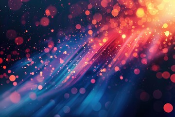 Poster - Blurry image of a colorful background