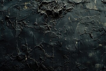 Aufkleber - A close-up shot of a black painted wall with a rough texture