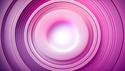 Aufkleber - abstract circular pattern in shades of purple with a bright center glow