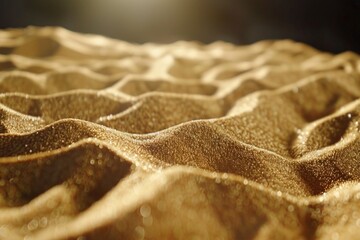 Poster - A close-up view of a sandy surface with details and texture