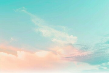 Aufkleber - A plane flies through a cloudy blue sky