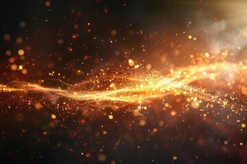 Poster - A unique image featuring an abstract background with bright lights, great for use in designs where a creative and futuristic look is needed