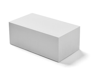 Canvas Print - white box package mock up template product background design container cardboard blank paper pack