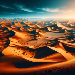 Wall Mural - sunset in the desert