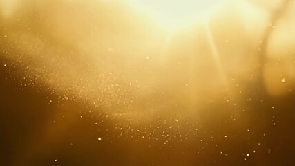Aufkleber - The sunlight reflects off each tiny speck of dust creating a glimmering effect as they float and swirl like a miniature galaxy adding an enchanting quality to the footage.