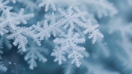 Poster - Using a macro lens the camera reveals a closeup of the tiny individual flakes of snow that come together to create breathtaking patterns in the drifts.