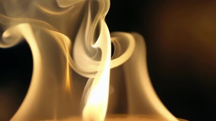 Aufkleber - Slow motion footage captures the intricate patterns and delicate movements of candle smoke as it evaporates into the atmosphere.