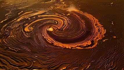 Aufkleber - As the lava cools and solidifies it forms delicate swirls and spirals that seem almost otherworldly in their symmetrical perfection giving a glimpse into the complex patterns of