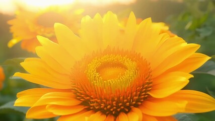 Poster - A stunning closeup of a of orange marigolds their fiery petals arranged in tight s like a burst of sunshine.