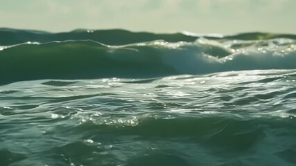 Aufkleber - As the wind picks up the water surface becomes a chaotic symphony of rippling movements each one unique and unpredictable.