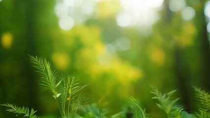 Aufkleber - Tender green leaves dance in the gentle spring breeze casting a verdant blanket over the earth and filling the air with the scent of new beginnings.