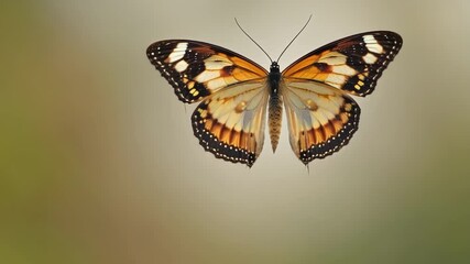 Aufkleber - As it stretches out its wings the butterflys intricate patterns and designs become clearer like a canvas coming to life.