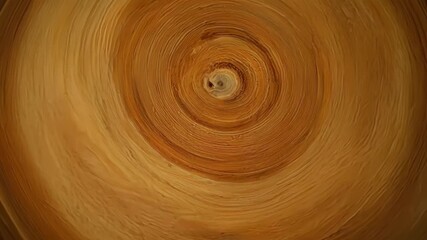 Aufkleber - A macro shot of the intricate patterns within a tree ring highlighting the unique markings and imperfections that develop over time.