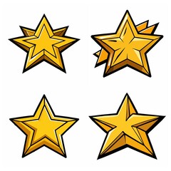 Wall Mural - set of stars