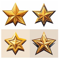 Wall Mural - set of stars