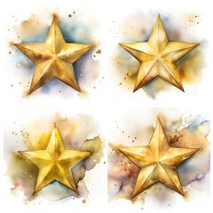 Wall Mural - set of stars