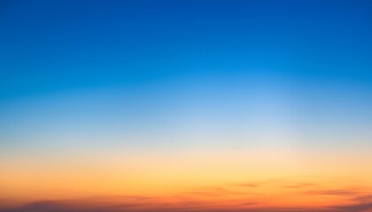 Wall Mural - abstract wide blue sky sunset gradient banner sunset sky abstract background for banner design