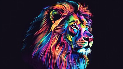 Sticker - Vector Design of Lion