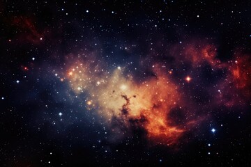 Wall Mural - beautiful big space explosion in universe. abstract background with shining stars and milky way. gal