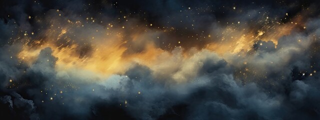 Wall Mural - beautiful big space explosion in universe. abstract background with shining stars and milky way. gal