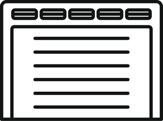 Poster - big automatic garage door is closing with its panels