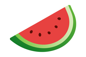 Wall Mural - watermelon slice isolated on white