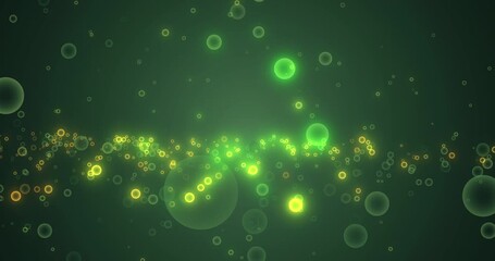Leinwandbilder - Circle, network and connection for abstract, animation or cyberspace for future. Technology, software or shape graphic for cybersecurity, development and cloud computing innovation for deep web