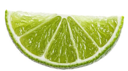 Close-up of a Fresh Lime Wedge